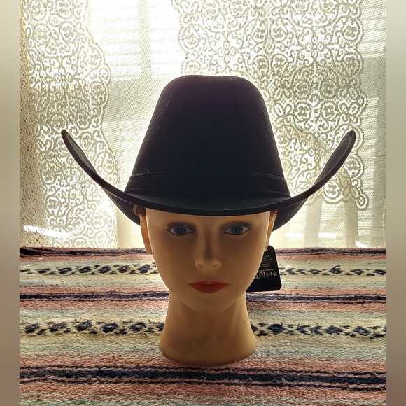 Spirt store black unisex cowboy hat 🤠 (NEW) - Picture 3 of 3